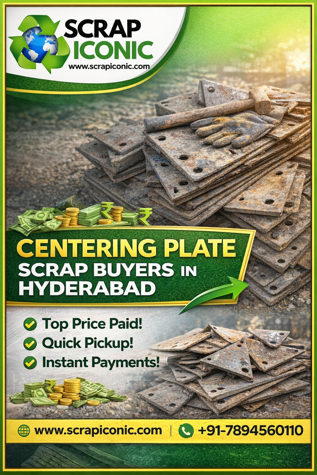 Centring Plate Scrap Buyers in Hyderabad