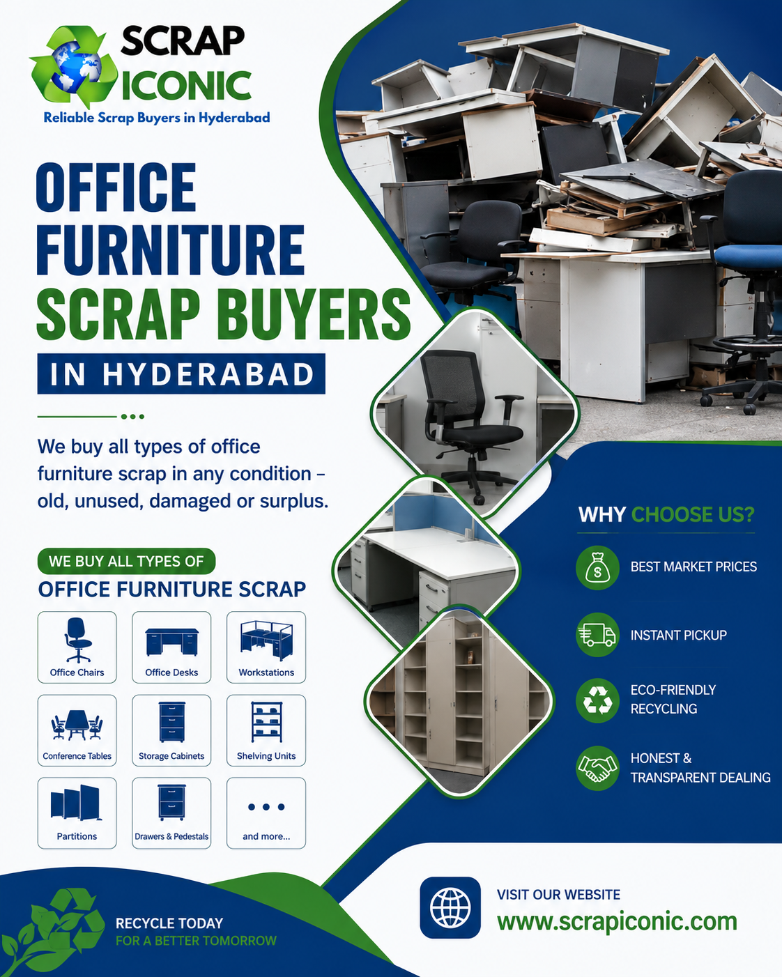 Office Furniture Scrap Buyers in Hyderabad