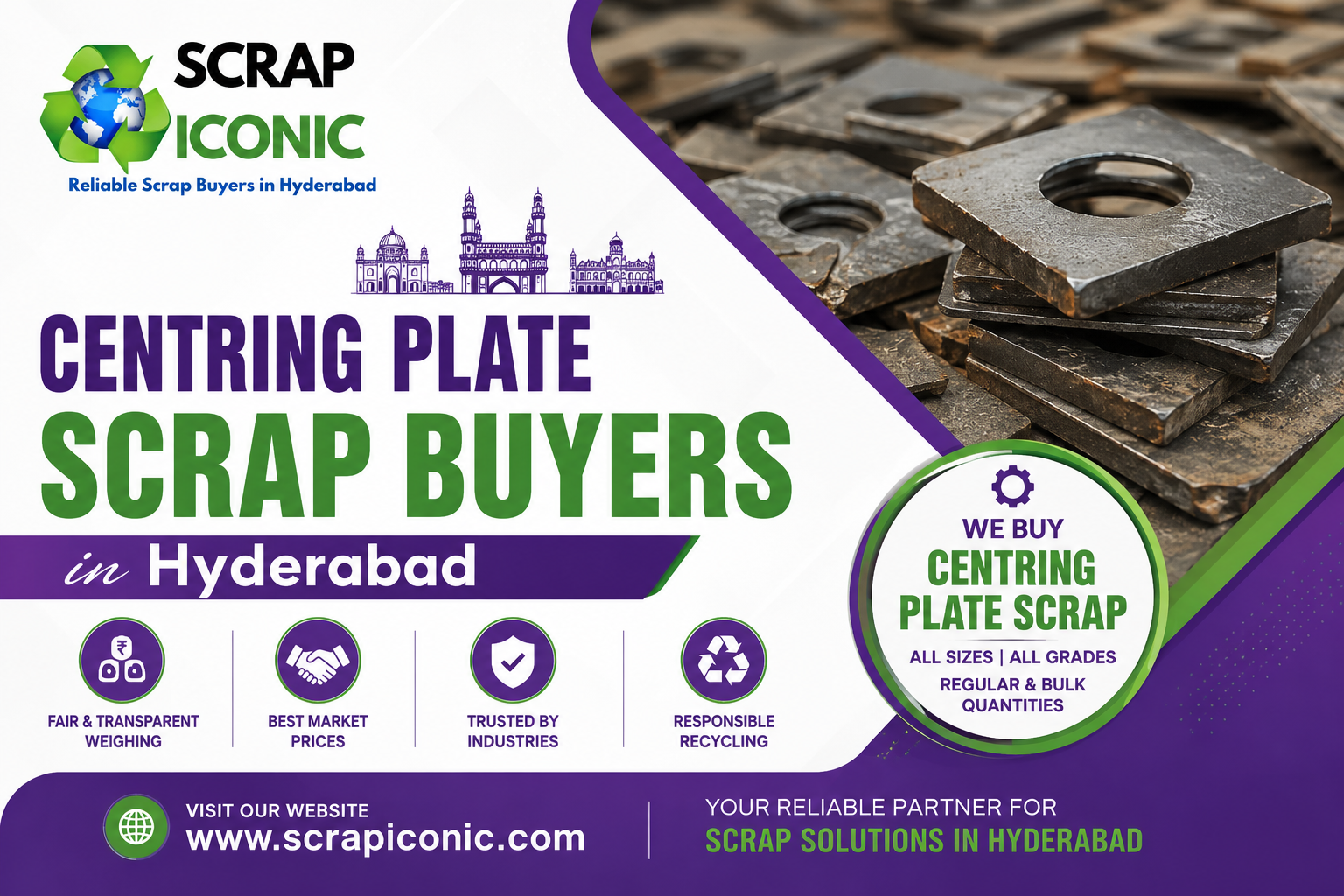 Centring Plate Scrap Buyers in Hyderabad