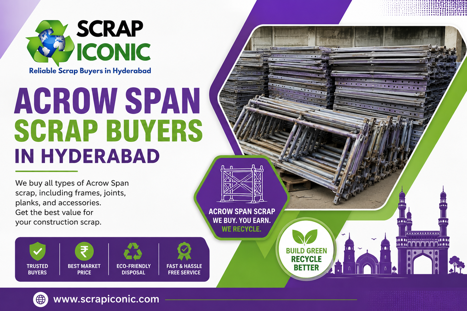 Acrow Span Scrap Buyers in Hyderabad